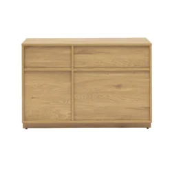 Buffet ouvert avec rangements finition bois clair chêne l96 cm seville