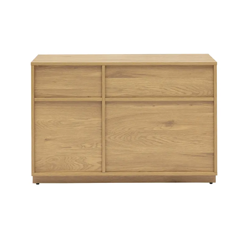 Buffet ouvert avec rangements finition bois clair chêne l96 cm seville