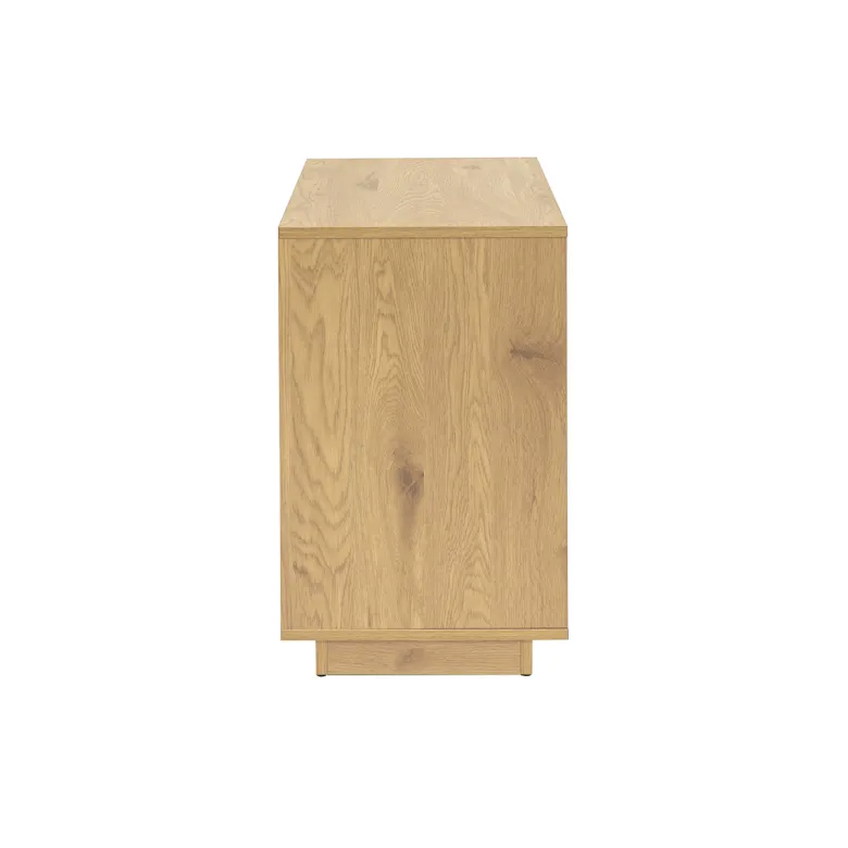 Buffet ouvert avec rangements finition bois clair chêne l96 cm seville