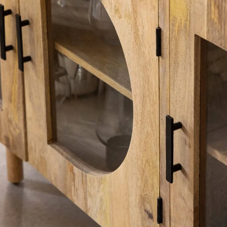 Buffet 3 portes en bois de manguier nova