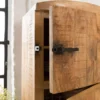 Buffet style frigo bois métal