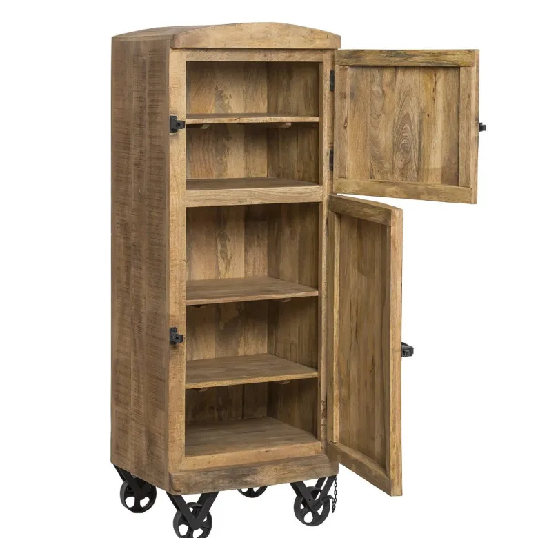 Buffet style frigo bois métal