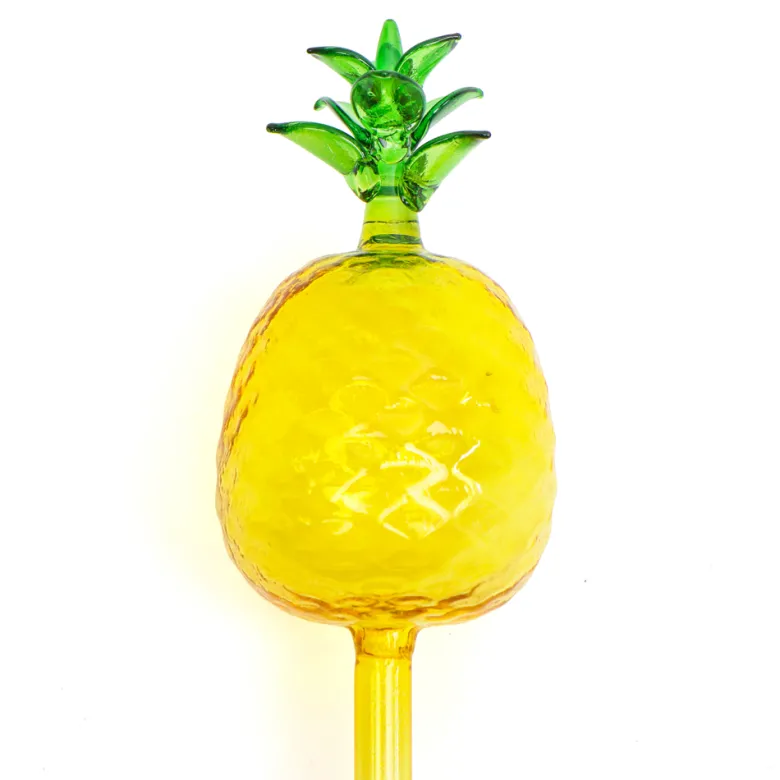 Bulle d'arrosage ananas en verre pour plante en pot
