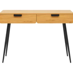 Bureau en bois 2 tiroirs louis