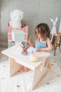Bureau montessori tom bois naturel