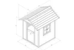 Cabane blanche et grise sunny lodge