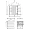 Cabane enfant exterieur 1.1m2 - avec plancher - 146x112xh145cm