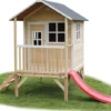 Cabane enfant sur pilotis bois naturel l
