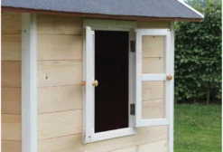 Cabane enfant sur pilotis bois naturel l
