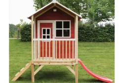 Cabane enfant sur pilotis rouge loft 300