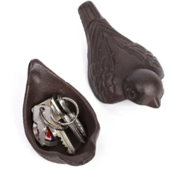 Caché clé oiseau en fonte
