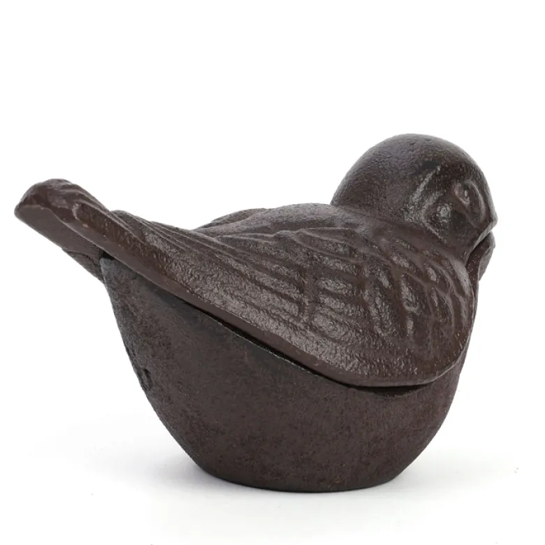 Caché clé oiseau en fonte