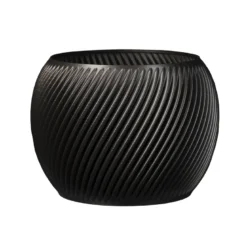Cache-pot design spirilus gris anthracite