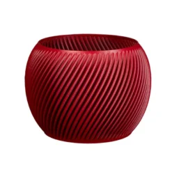 Cache-pot design spirilus rouge