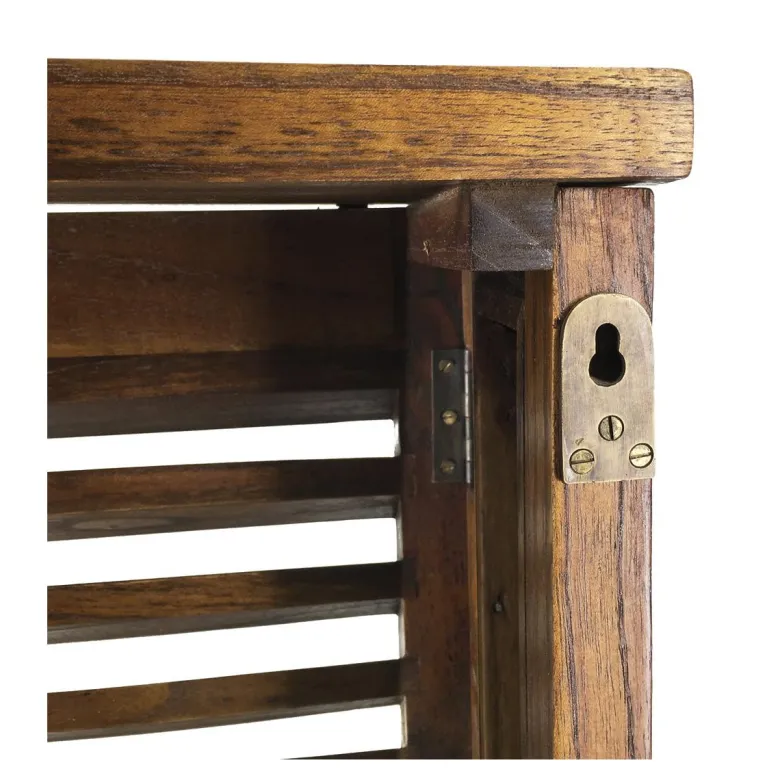 Cache-radiateur bois marron - onéline