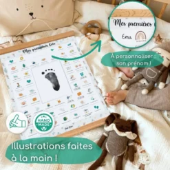Cadre affiche premières fois perroquet
