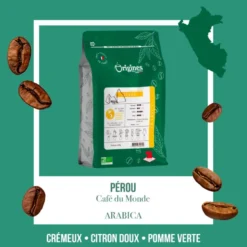 Café bio - pérou norandino - pur arabica - grain 250g