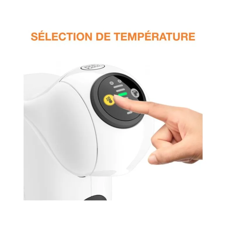 Cafetière à dosette 15 bars 1500w blanc krups yy5215fd