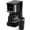 Cafetière filtre programmable 10 tasses 900w noir domo do733k