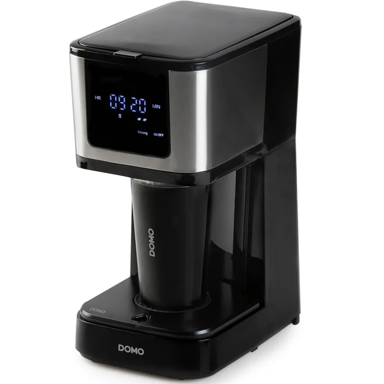 Cafetière filtre programmable 10 tasses 900w noir domo do733k