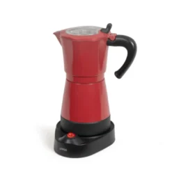 Cafetière italienne électrique rouge 6 t