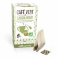 Café vert cardamome bio 18 sachets