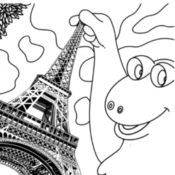 Cahier de coloriage Casimir globe-trotter