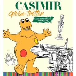 Cahier de coloriage Casimir globe-trotter