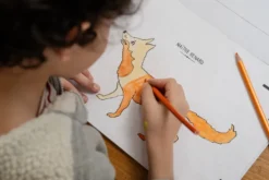 Cahier de dessin animé - fables de la fontaine