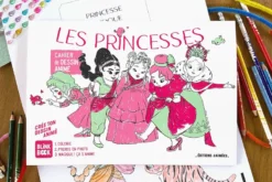 Cahier de dessin animé - les princesses