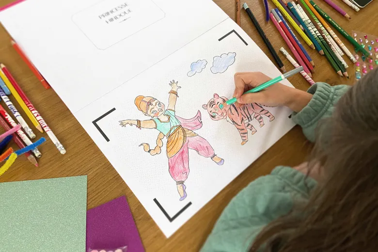 Cahier de dessin animé - les princesses