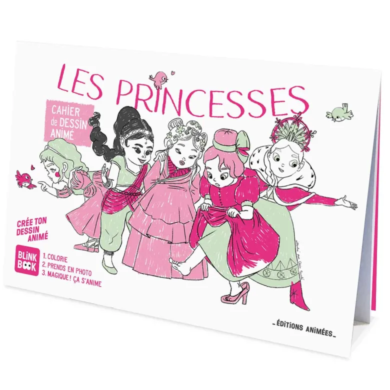 Cahier de dessin animé - les princesses