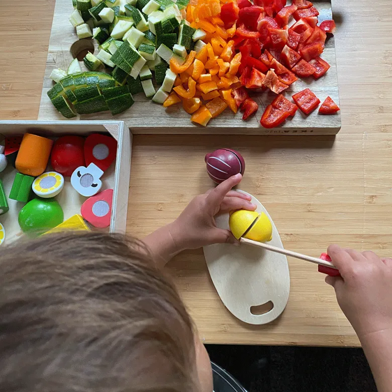 Caisse de fruits à découper en bois