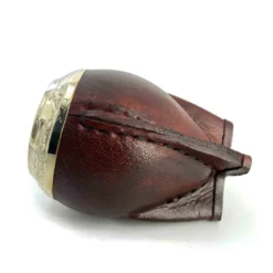 Calebasse à maté torpedo gravée - alpaca