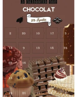 Calendrier avent chocolat 25 recettes