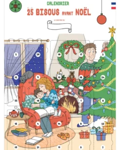 Calendrier 25 bisous enfant 0 à 10 ans