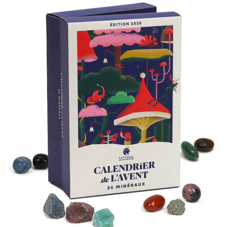Calendrier de l'Avent 24 minéraux à collectionner