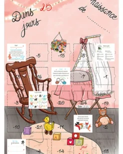 Calendrier de l'avent naissance 25 mots