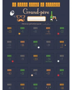 Calendrier de l'avent naissance papi