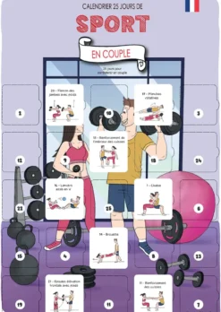 Calendrier de l'avent sport en couple