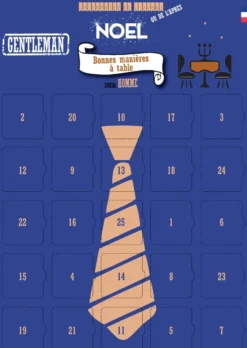 Calendrier homme bonnes manières à table