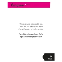 Calendrier jeux de logique en 365 jours