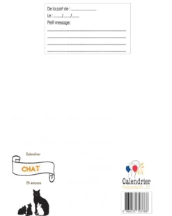 Calendrier mon chat et moi 25 jours