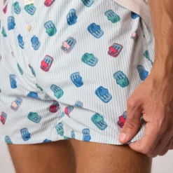Caleçon en coton biologique sardine S