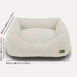 Cama, panier chien chat velours blanc s