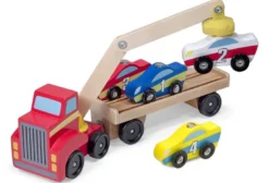 Camion de transport bois grue magnétique
