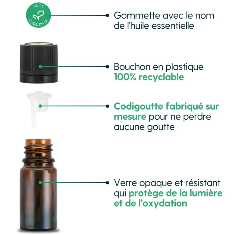 Camomille romaine - huile essentielle bio - 10ml garantie chromacert® - chémotyp
