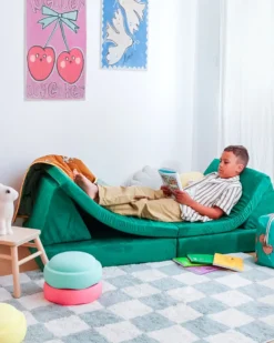Canapé de jeu modulable le pagaille - vert suède Vert