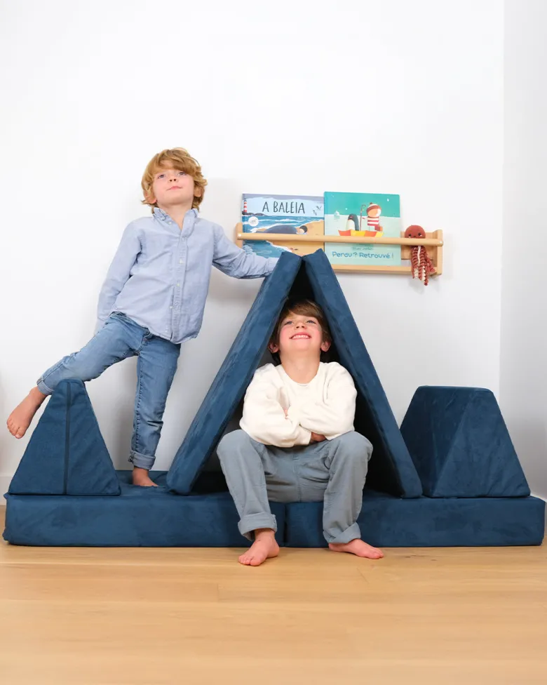 Canapé de jeu modulable le pagaille - bleu suède Bleu