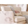 Canapé 3 places en tissu beige et bois clair hobart